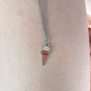 Ice cream charmed necklace
